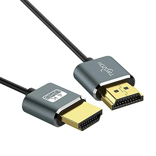 Twozoh スリム4K HDMIケーブル 2M 5本入り 超薄型&フレキシブル スキニーHDMI 2.0コード 4K/60HZ 18gbps ノー｜beck-shop｜07