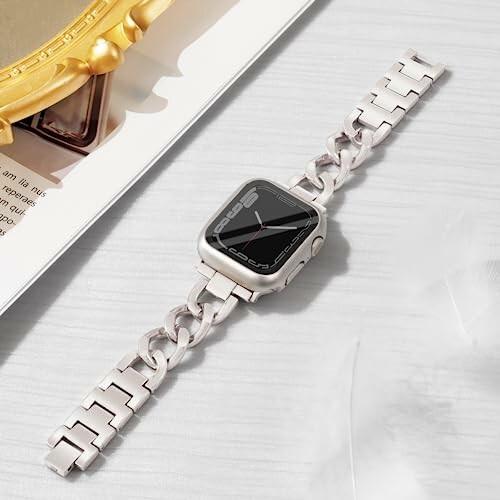 (Aniaboho) Apple Watchバンド アップルウオッチバンド ケース付き Apple Watch金属チェーンベルト アップ｜beck-shop｜02