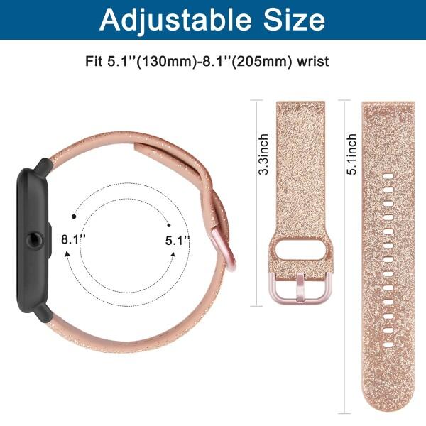 Amzpas Silikon-Armband 20 Mm Für Amazfit GTS 2/3/4 Mini, GTS Serie, Bip 3/U – Ersatzarmband In Olivgrün