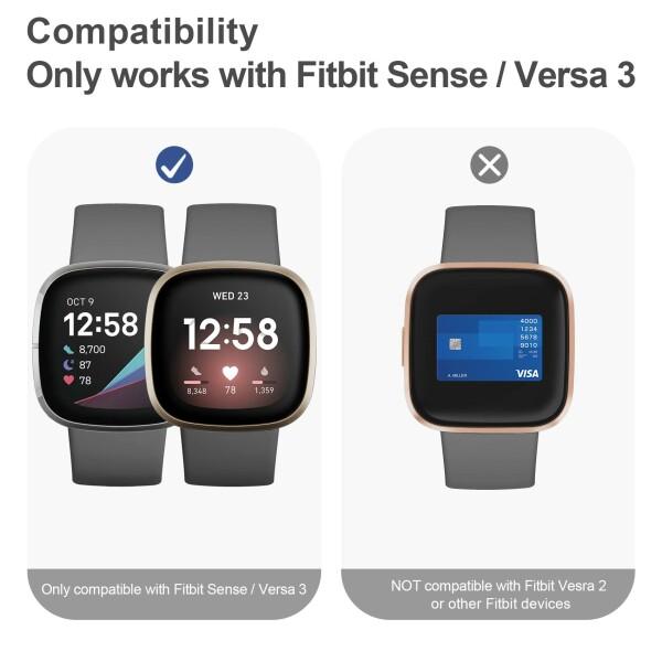 コンパチブル Fitbit コンパチブル Fitbit Versa3 カバー 保護ケース Fitbit Versa3 用ケース Fitbit Sense ケ｜beck-shop｜02