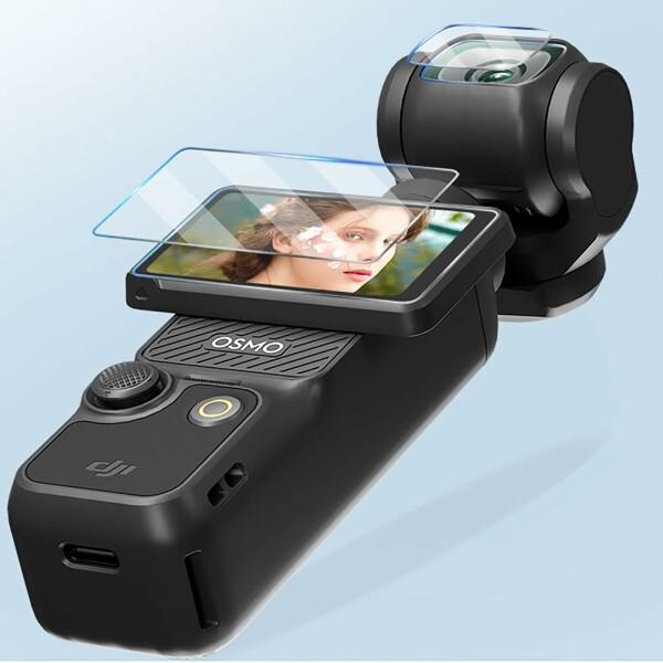 2+2枚セット 超薄ガラス液晶保護フィルム + レンズ保護フィルム DJI OSMO Pocket 3 対応 透過率95％以｜beck-shop｜07