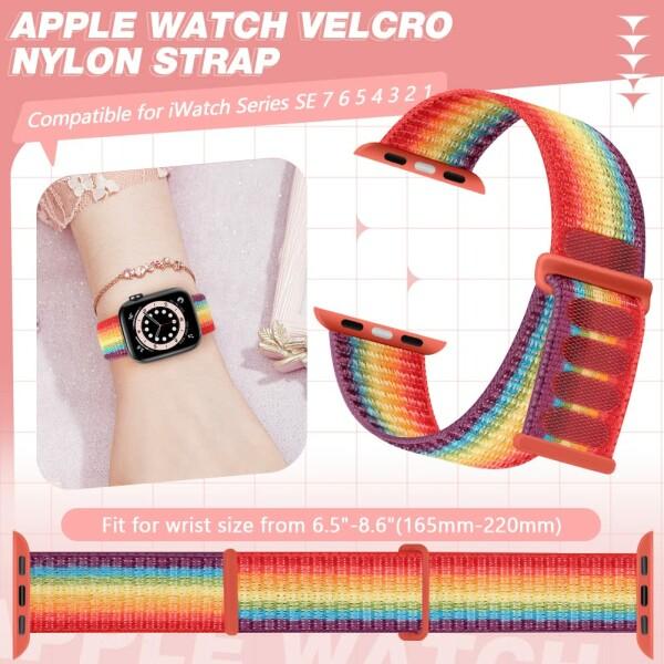 (Onetmpre) ナイロン軽量時計バンドAppleWatchと互換性があります38mm 40mm 41mm 42mm 44mm 45mmiwachシリーズ用｜beck-shop｜03