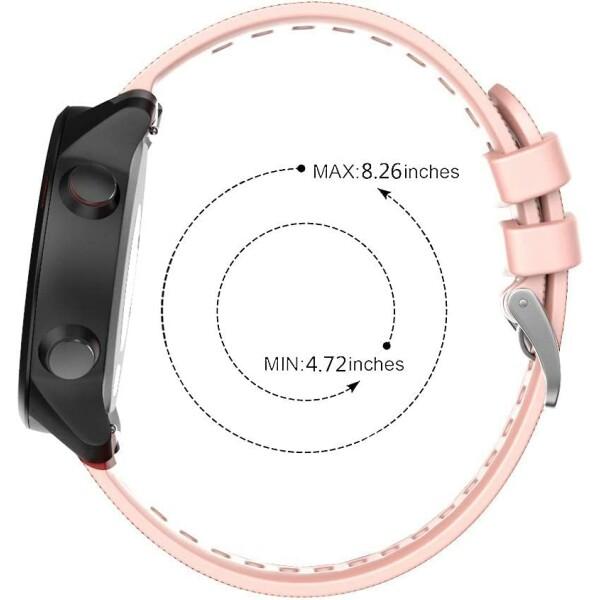 GARMIN ガーミン Forerunner 245 / 245 Music / 645 / 645 Music 交換用ハンド ベルト シリコン製 (ピンク)｜beck-shop｜05