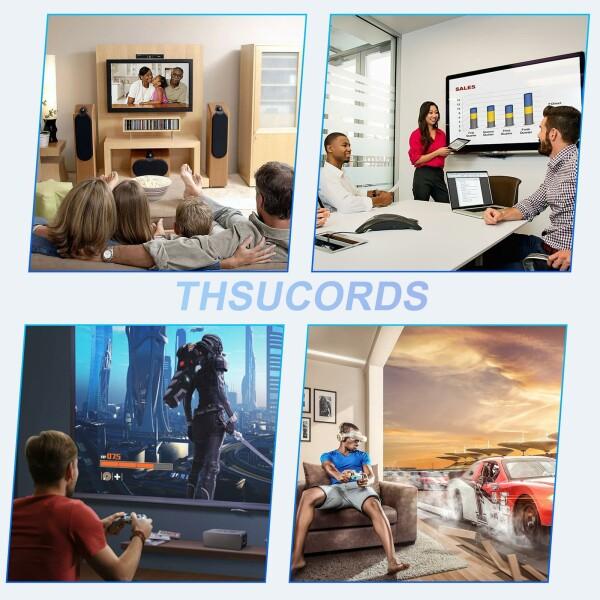 Thsucords 8K HDMI 光ファイバーケーブル 30M 高速HDMI 2.1ケーブル 48Gbps 8K@60Hz 4K@120Hz Dynamic HDR HDCP 2.2 & 2.3｜beck-shop｜05