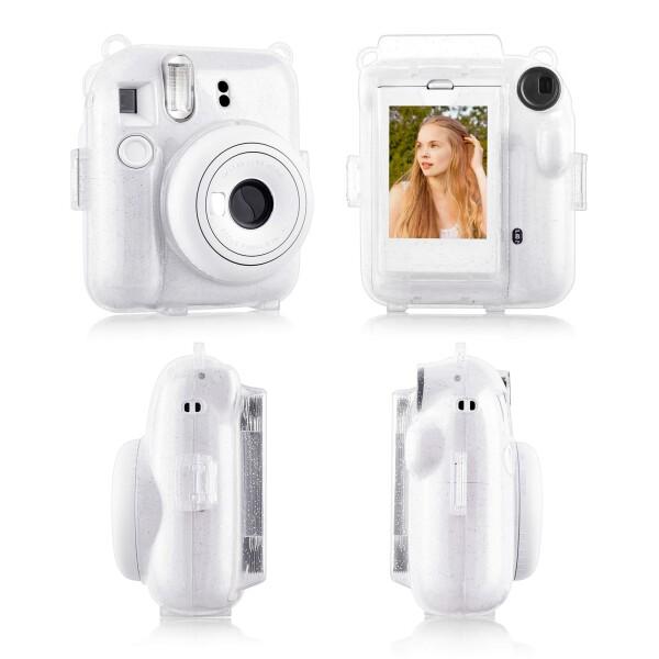 Rieibi instax mini 12チェキ ケース、Fujifilm チェキ 12 ケース クリア instax mini 12 ケース 透明 シャイニ｜beck-shop｜04