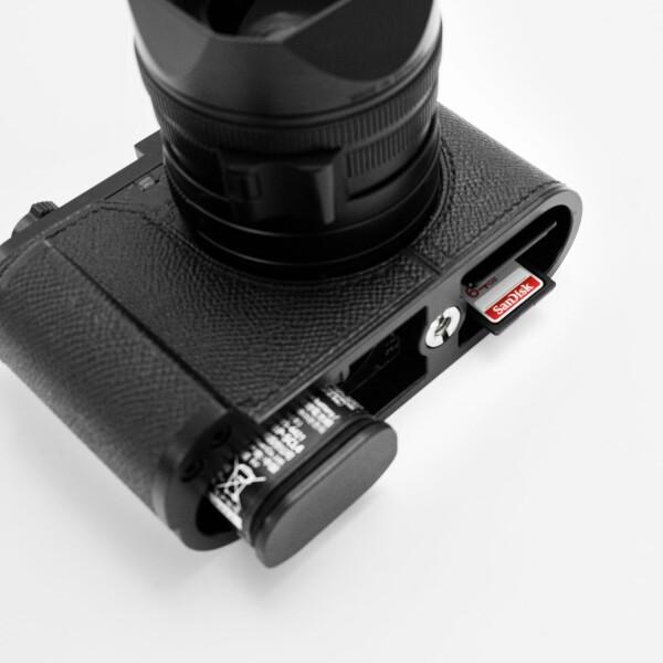 対応 Leica ライカ Q2 専用 カメラケース カメラカバー カメラバッグ 本革 銀付牛革本体+メタルベ｜beck-shop｜03
