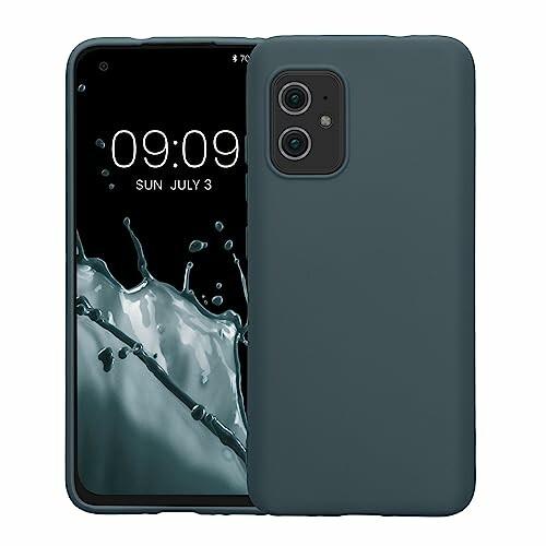 kwmobile スマホケース 対応: Asus Zenfone 8 ケース - 耐衝撃 滑り止め ソフト TPU シリコン - ダーク ス｜beck-shop｜05