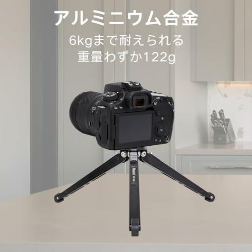 XILETU ミニ三??脚金属製スマートフォン三脚コールドシューパン