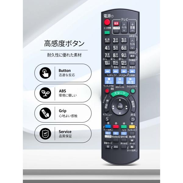 SHZ TZT2Q011218 N2QAYB001218 パナソニック BD IR6 交換用リモコン パナソニック ディーガ ブルーレイレコ｜beck-shop｜06