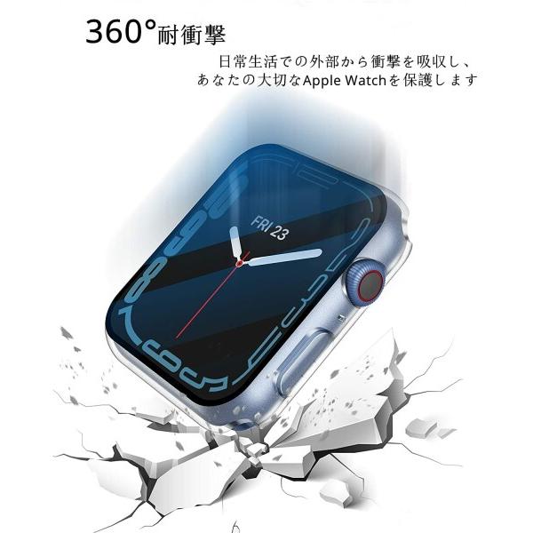 Smilelane Apple Watch SE2 / SE/Series 6 / 5 / 4 40mm 防水ケース, 超薄型 PC+ガラス素材 一体型 強化ガラス画面｜beck-shop｜06