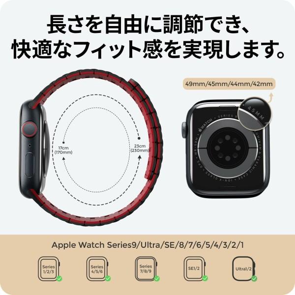 NIMASO コンパチブル アップルウォッチ バンド 49mm 45mm 44mm 42mm 41mm 40mm 38mm Apple Watch Ultra 2 Ultra SE Serie｜beck-shop｜06
