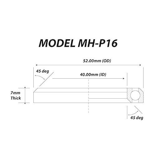 MH-P16 TH070 MR170 1-1/2" ヘッドセット ベアリング 自転車ベアリング 40×52×7 45°/45° 2個セット ACB4052H7｜beck-shop｜02