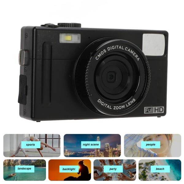 FHD 1080P 20MPミニデジタルカメラ 3インチLCDディスプレイモニター付きマイクロシングルカメラ16Xデ｜beck-shop｜04