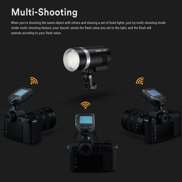 Godox XProII-F ワイヤレスフラッシュトリガー 富士カメラ用 1/8000s HSS TTL変換 手動TCM機能 大型LCDスク｜beck-shop｜04