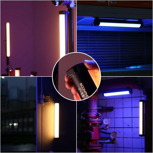 SOONPHO P13 撮影用 スティックライト RGBビデオライト LEDチューブライト フルカラー 2500-8500K色温度｜beck-shop｜05