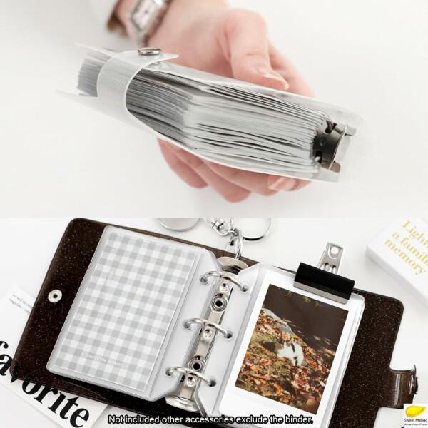 2NUL 3 RING Polaroid Album for INSTAX MINI - 名刺ケース ポラロイド写真フォトチケット保管 写真集 文房具｜beck-shop｜05