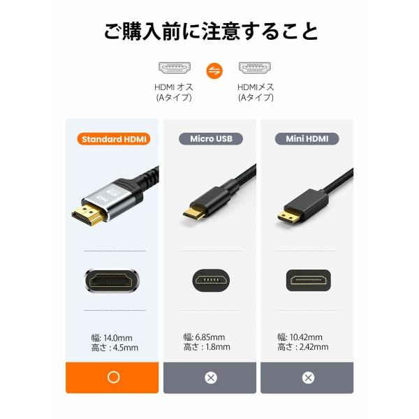 Snowkids HDMI 延長 ケーブル 4k 60Hz 1m (HDMI オス-メス) Fire TV Stick、HDTV、PC、PS4/PS3などに対応 HDMI延長コ｜beck-shop｜08