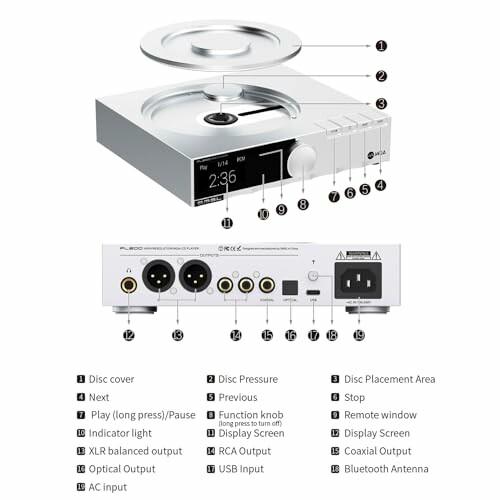 S.M.S.L PL200 CDプレーヤー Bluetooth DAC ヘッドホンアンプ プリアンプ 一体型 フラッグシップDAC「AK4499｜beck-shop｜02