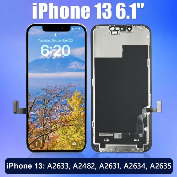 Brinonac iPhone 13 液晶パネル 画面交換 キット - 6.1インチ フロントパネル LCD タッチパネル 修理パー｜beck-shop｜02