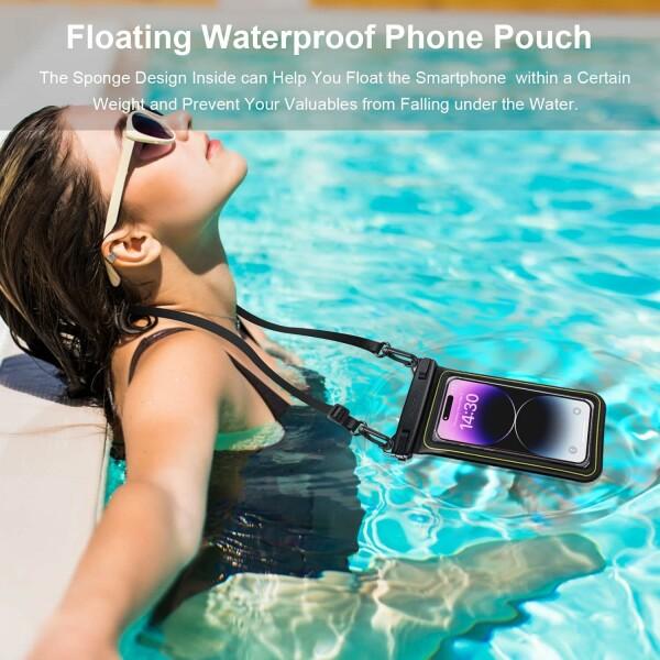 GUZACK 防水電話ポーチのフロータブル、大きい防水携帯電話の箱iPhone 15 14 13 12 11 Pro Max Samsung Google｜beck-shop｜05