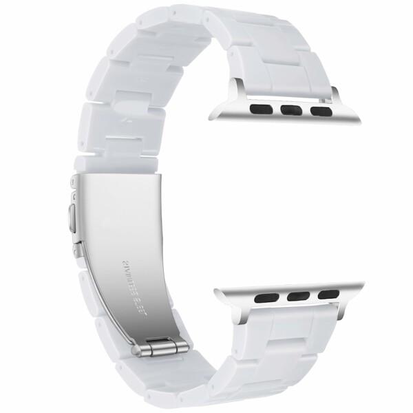 (Daturus) Apple Watch 樹脂ベルト ステンレス留め金 互換Apple Watch series9/8/SE/Ultra/7/6/5/4/3/2/1 サイズ42mm/44｜beck-shop｜03