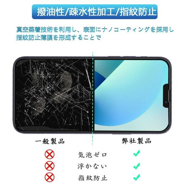 覗き見防止 iPhone 13/13pro ガラスフィルム iphone13 フィルム のぞき見防止 iphone13pro 保護ガラス アイ｜beck-shop｜04