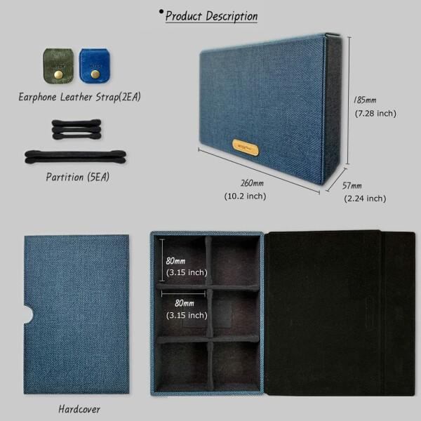 MITER キャリングケース DAP + Earphone イヤホン 収納, Carrying Case Cover for Digital Audio Player and IEM Earphones｜beck-shop｜05