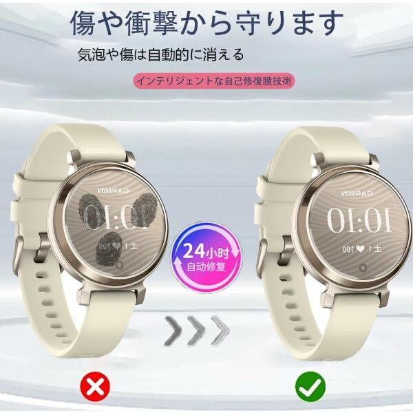 (4枚入り)For Garmin(ガーミン) Lily 2 Sport/Lily 2 Classic 保護フィルム  液晶保護フィルム 超薄0.3mm 1.63 対｜beck-shop｜03