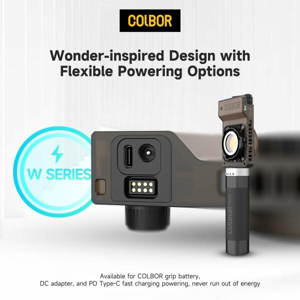 COLBOR W60 COB LED 撮影ライト 2700-6500K CRI97+ APP制御 インタビュー/広告/動画/TIKTOKなどの撮影照明に対｜beck-shop｜03