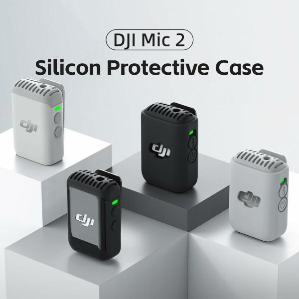 DJI Mic 2 バッテリー対応 保護ケース シリコンケース 保護カバー 耐衝撃アンチスクラッチ (Black)｜beck-shop｜05