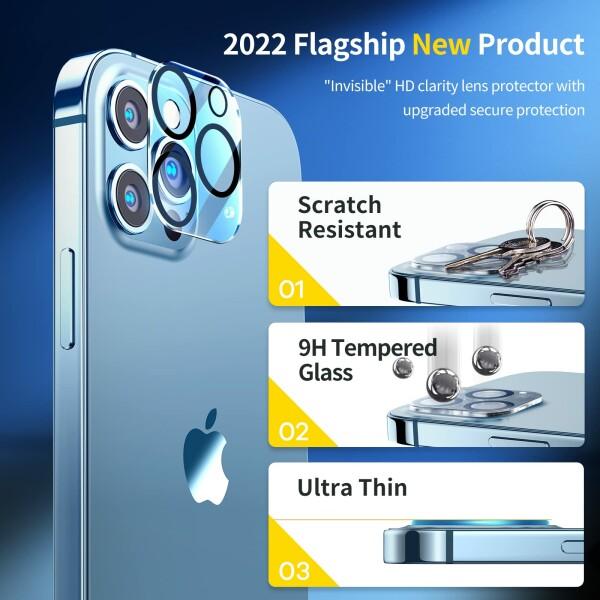 SmartDevil iPhone 13 Pro Max ガラスフィルム  + カメラフィルム ガイド枠付き 強化ガラス 液晶 保護フィ｜beck-shop｜05