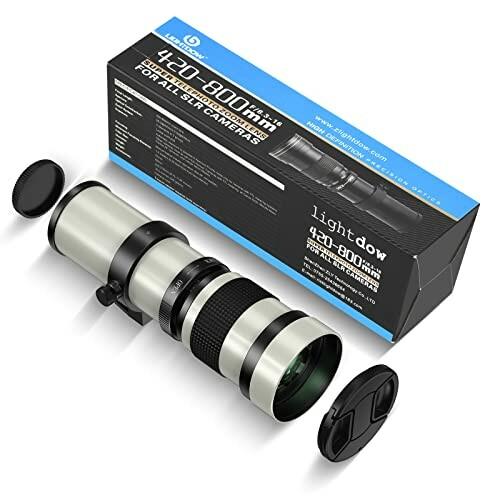 Lightdow 望遠レンズ420-800mm f/8.3 マニュアルズーム スーパー Lightdow 望遠レンズ420-800mm f/8.3 マニュアルズーム スーパー