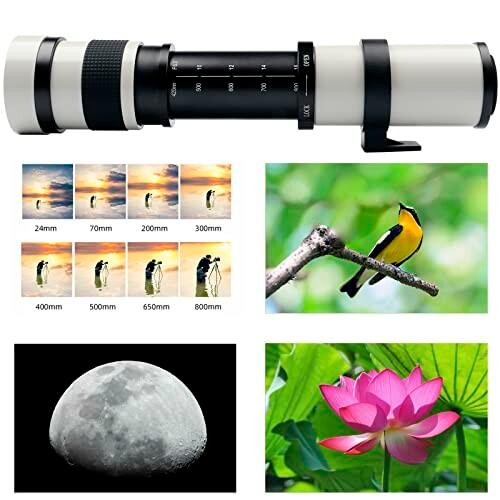 Lightdow 望遠レンズ420-800mm f/8.3 マニュアルズーム スーパー Lightdow 望遠レンズ420-800mm f/8.3 マニュアルズーム スーパー