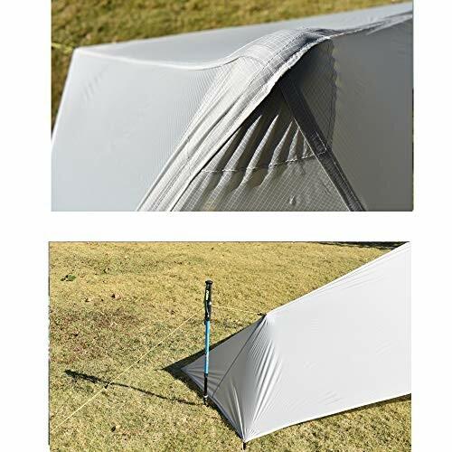 aricxi 15Dシリコンコーティングナイロン超軽量タープ Aricxi 超軽量レインフライテントタープ、防水15dシリコン