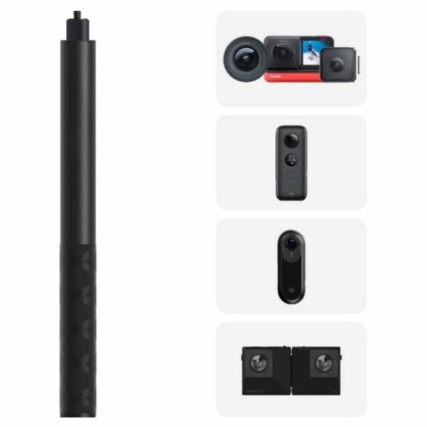 Insta360に対応 120cm目に見えない 自撮り棒 1/4インチネジ Insta360に対応 120cm目に見えない 自撮り棒 1/4インチネジ