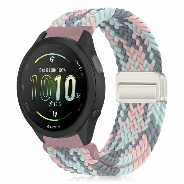 20mm Geflochtenes Armband Für Garmin & Samsung Smartwatches - 2er Set Elastisch