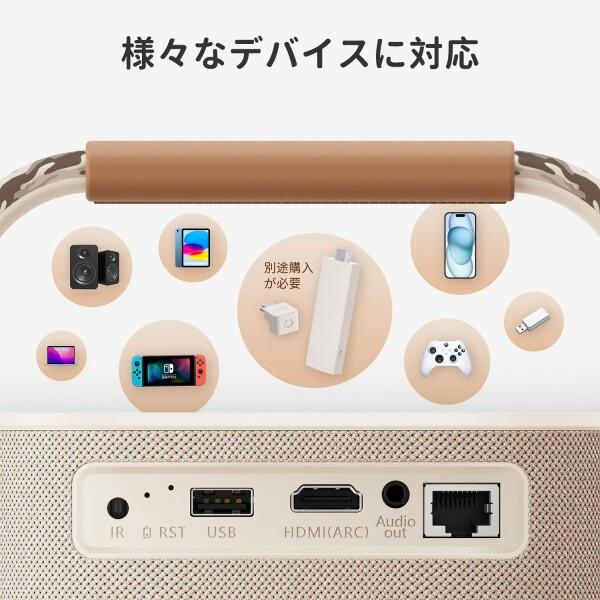 Yaber T2 プロジェクター モバイルプロジェクター 8W*2 JBLスピーカー