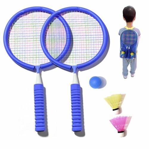 Kamiizumi) バトミントンセット 子供 バドミントン ラケット こども