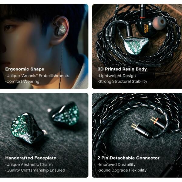 Linsoul ZiiGaat Arcanisハイブリット型(2DD+5BA)ハイエンド