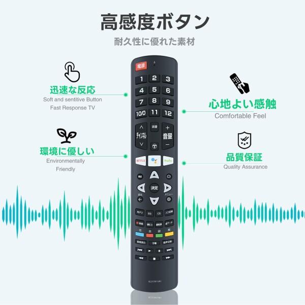 TCL RC310V FJR1 テレビ用リモコン Amazon | テレビ用リモコン RC310VFJR1 RC610JJR1 音声認識可能