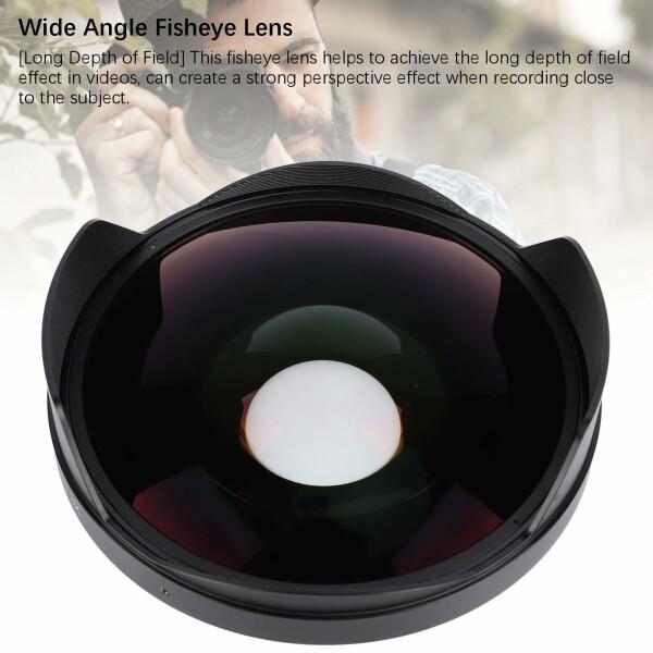 フィッシュアイレンズ広角、0.3xフィッシュアイレンズフード付き