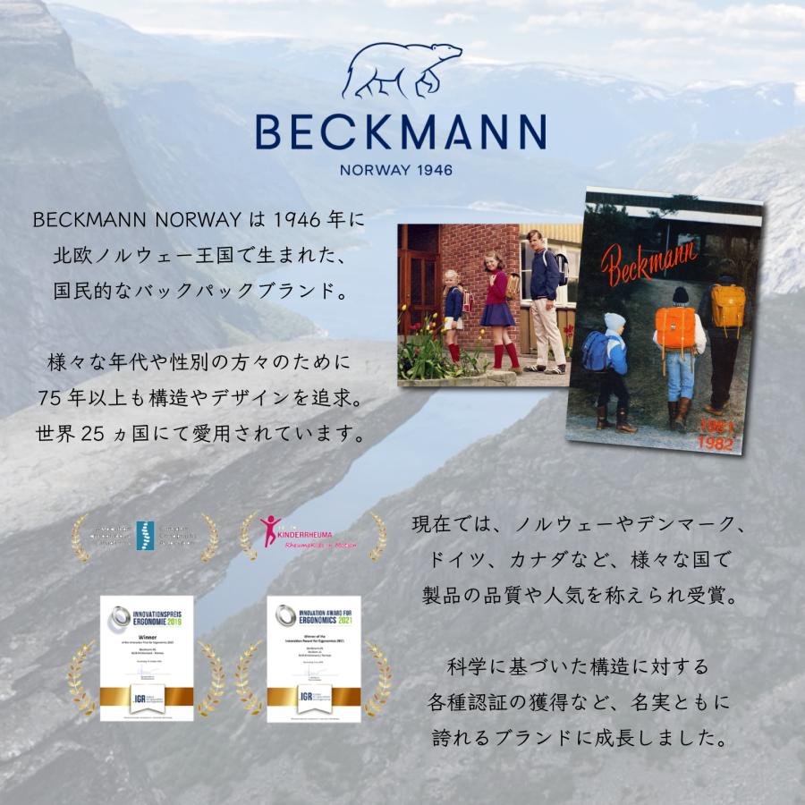 BECKMANN】ベックマン ノルウェー リュック URBAN Midi Black BECKMANN】ベックマン ノルウェー リュック URBAN Midi Black