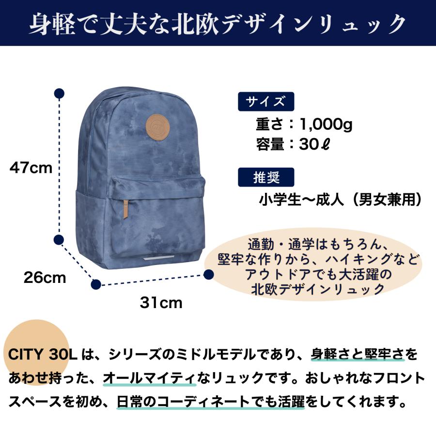 BECKMANN】ベックマン ノルウェー リュック CITY 30L Dusty Black