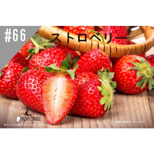 #66 香料 ストロベリー 50g キャンドル材料 :fragrance-66-strawberry:ベッキーキャンドル - 通販
