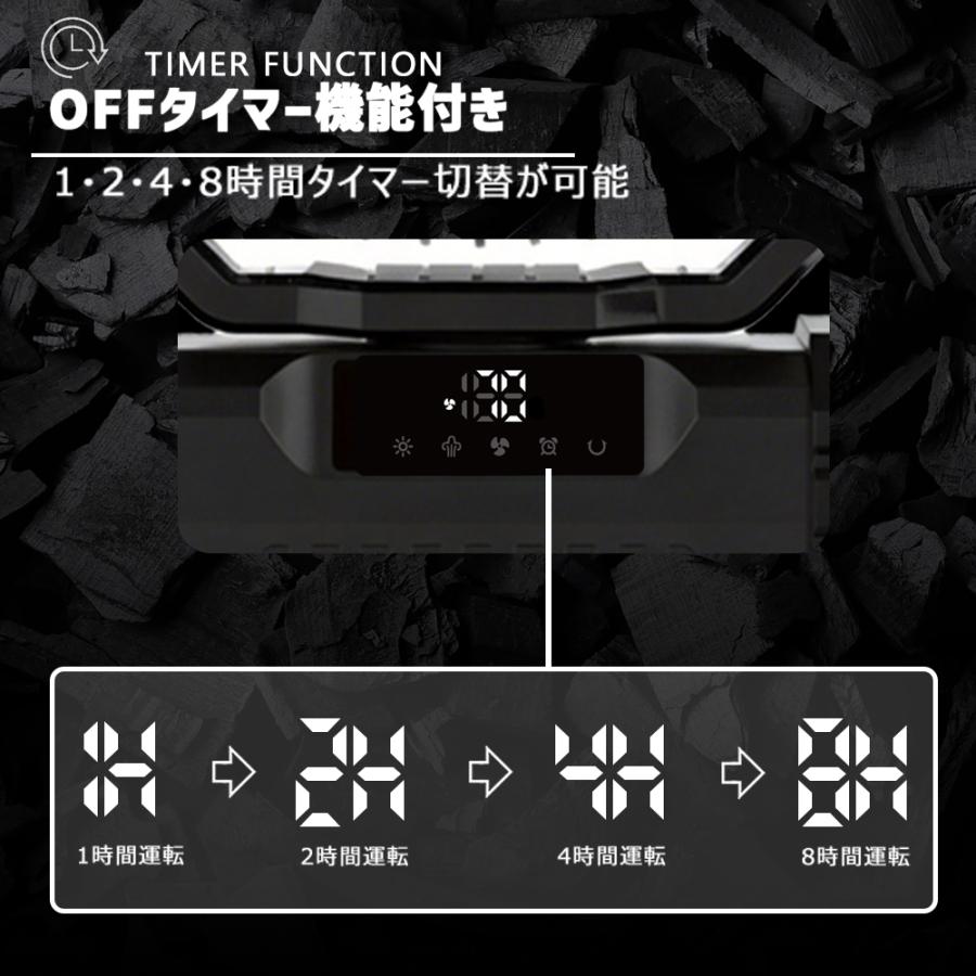 【ミスト付き多機能ファン】 アウトドア 扇風機 充電式 20000mAh バッテリー 低騒音 強風 USB Type-C リモコン LEDライト 卓上 スタンド式 吊り下げ クッリプ |  | 07