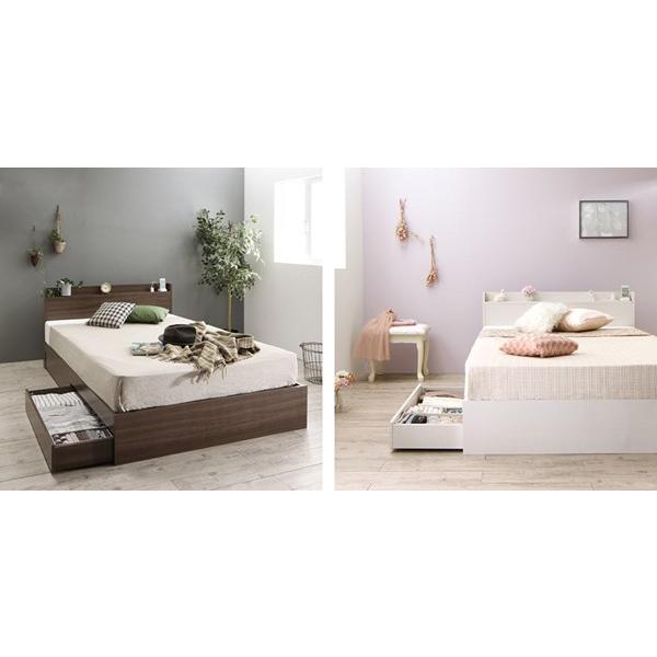 商品情報 レビュー記入で送料無料セール中 棚 コンセント付き収納ベッド どんなシーンでも使いやすいシンプルな形 フローリングに相性の良い木目柄にもこだわりました 大容量収納スペース 2杯の引き出し付きベッド下は スペースを有効的に使える2