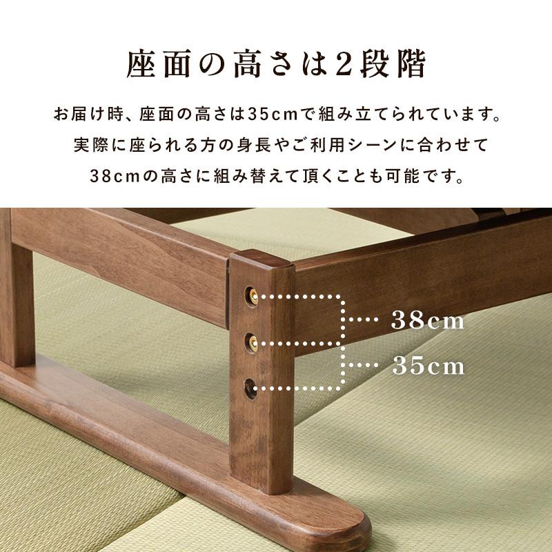 回転座椅子 〔幅62×奥行62〜99×高さ46〜93×座面高35/38cm〕 完成品｜bed-lukit｜12