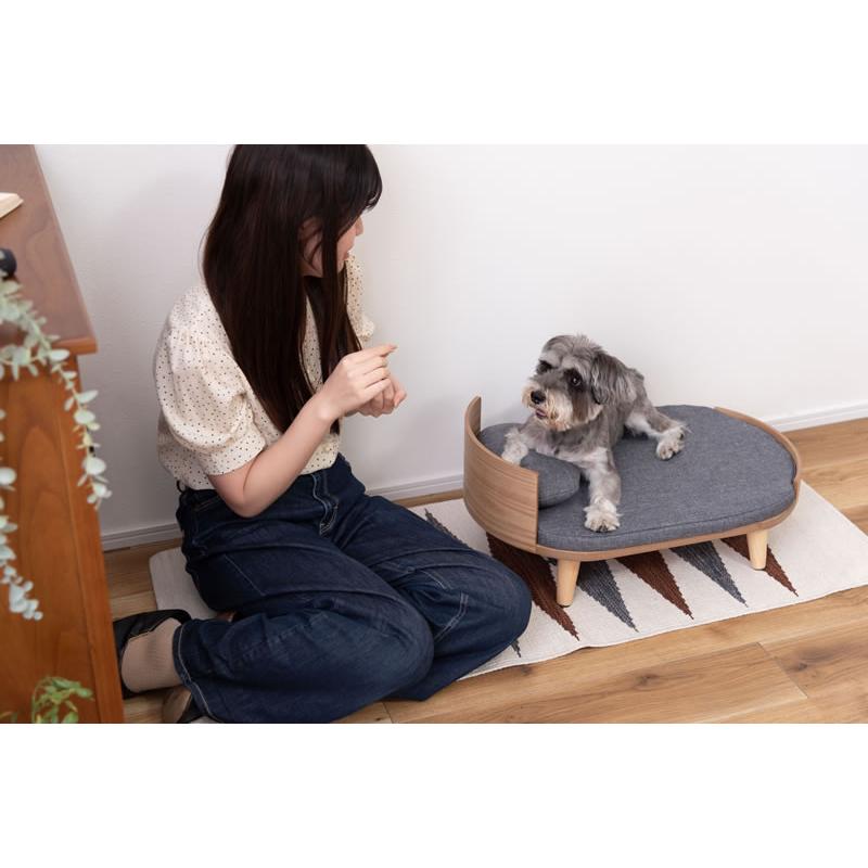 ペットベッド 洗える クッション付き 枕付き 木製 かわいい おしゃれ 曲線 カバーリング 安い 犬 猫_9