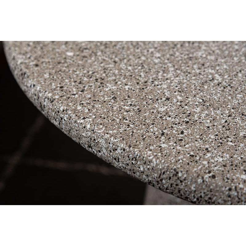 テラゾー柄 ローテーブル 丸型 60cm サイドテーブル センターテーブル