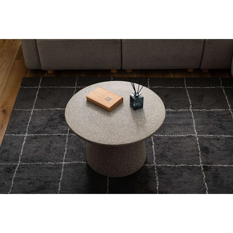 テラゾー柄 ローテーブル 丸型 60cm サイドテーブル センターテーブル